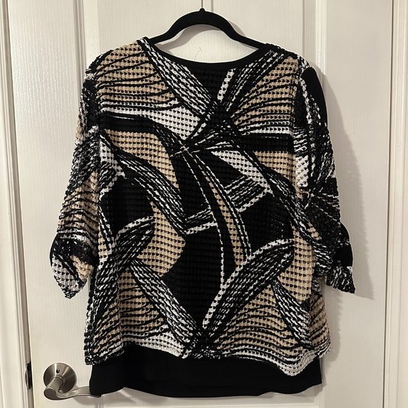 Joseph Ribkoff 3/4 Sleeve Top - Picture 2 of 6